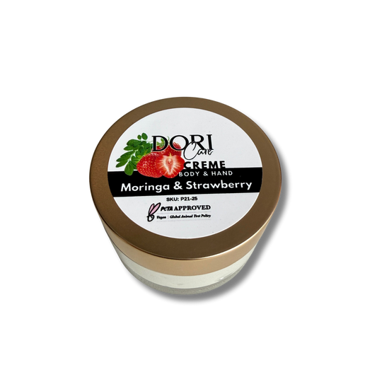 DORICare Natural - Creme Body & Hands - Moringa & Strawberry, 25 ml
