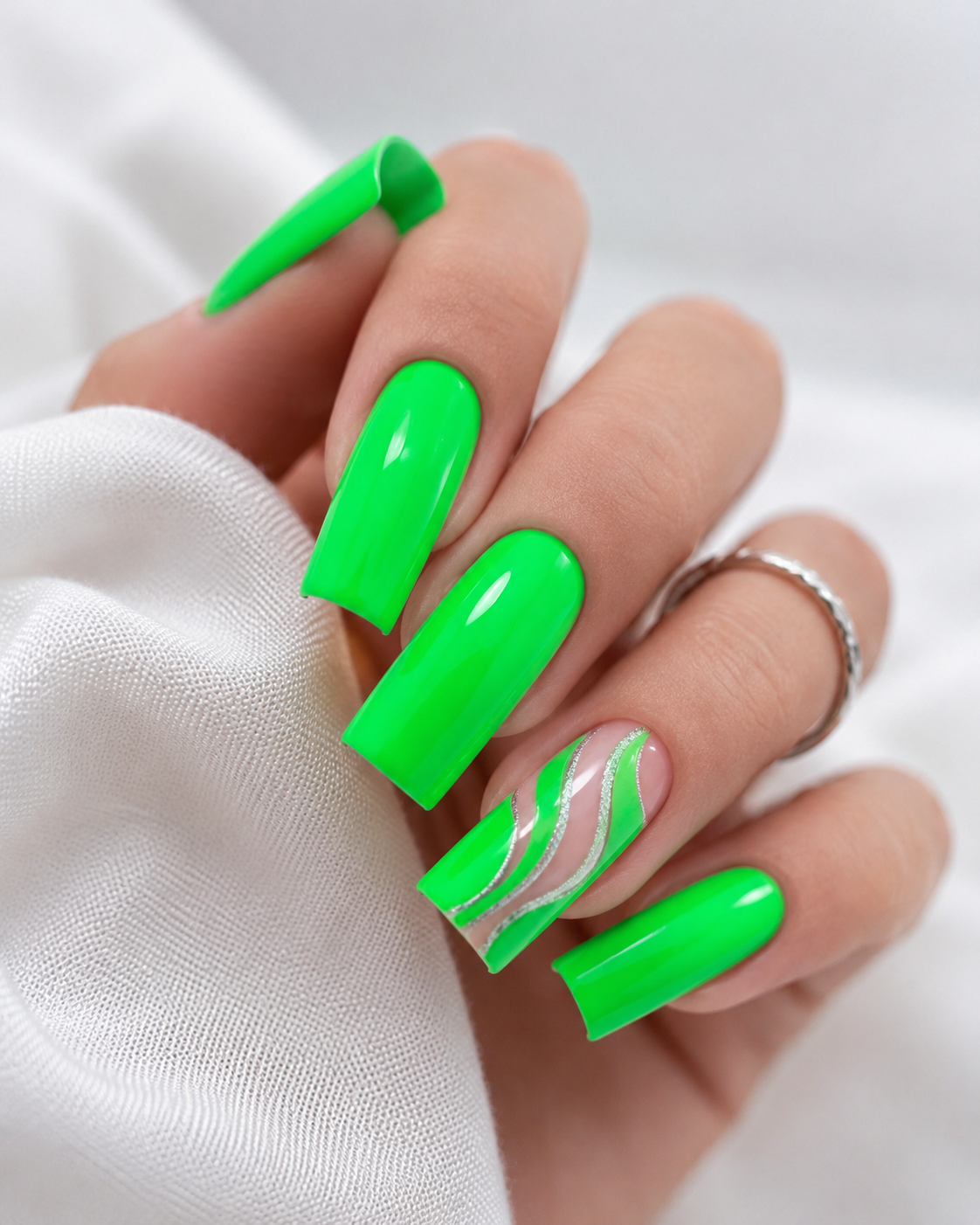Acryl Powder ⎥ #7 ⎥ Neon Grün