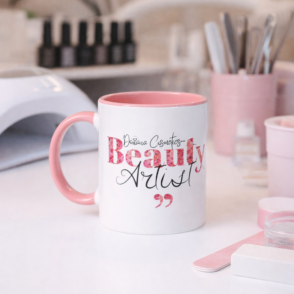 Tasse - BeautyArtist by Doriana Cosmetics | Keramiktasse | Rosa | 325 ml