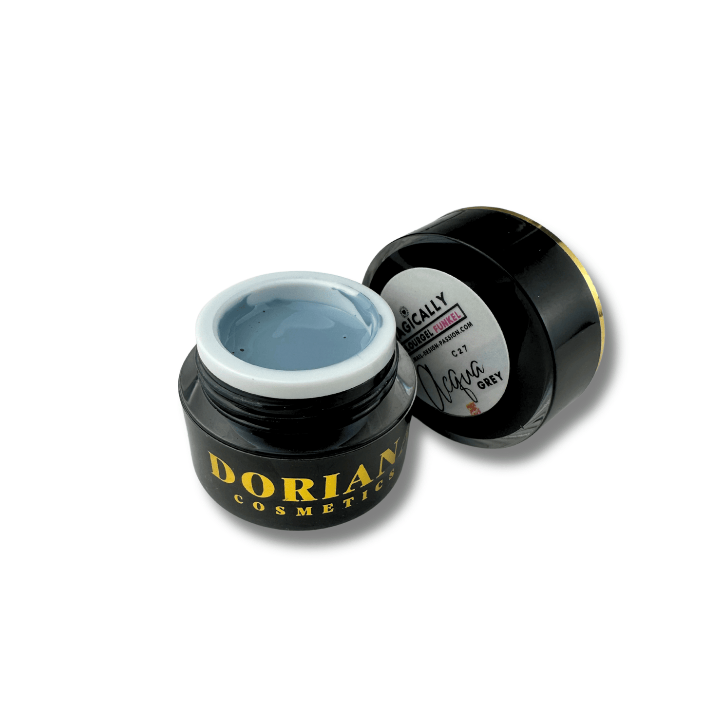 Doriana Cosmetics MAGICALLY FUNKEL Colourgel - Aqua Grey (Art. - Nr.C27), 5 ml - Doriana Cosmetics GmbH