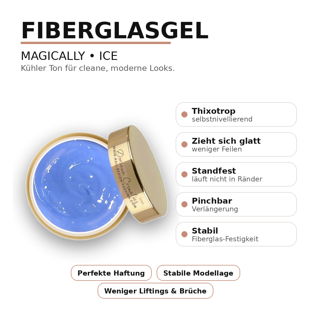 MAGICALLY Fiberglasgel - Ice | 30 ml | Aufbaugel