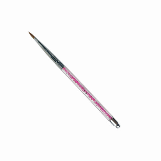Acryl Pinsel #6, Katzenzunge, Pink - Doriana Cosmetics GmbH