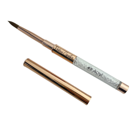 Acryl Pinsel Nr. 8 - PROFESSIONAL, Rosegold - Doriana Cosmetics GmbH