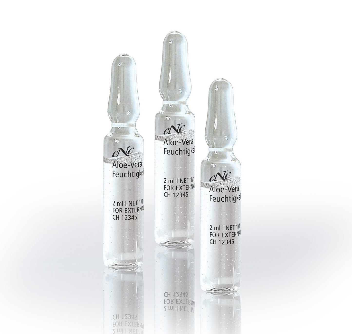 CNC Hyaluron Aloe Vera Feuchtigkeitsampulle, 10 x 2 ml - Doriana Cosmetics GmbH