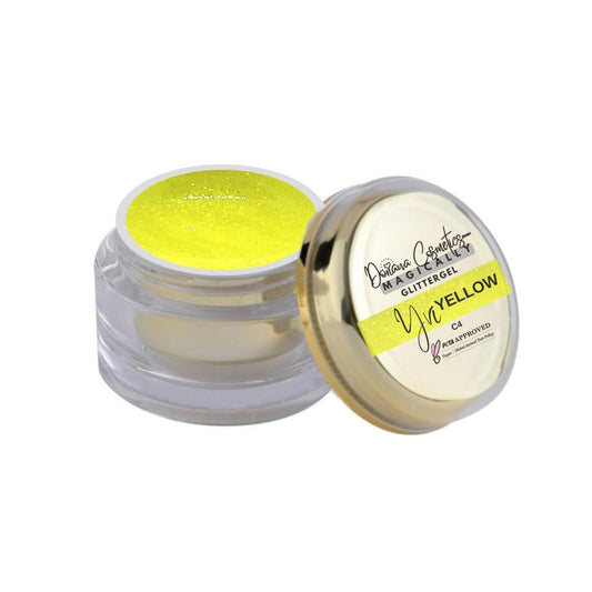 Doriana Cosmetics MAGICALLY Glittergel - Yvi Yellow Glitter (Art.-Nr.: C4), 5 ml - Doriana Cosmetics GmbH