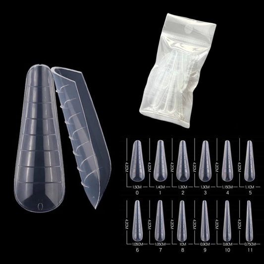 Dual Tips Russian Almond, 12 Stück x 1 jede Größe - Doriana Cosmetics GmbH