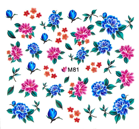 Flower Power 1 - Wattertattoo Sticker - Doriana Cosmetics GmbH