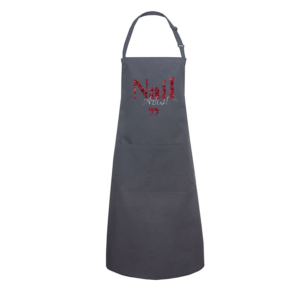 Schürze mit Tasche - Nail Artist Rote Rosen - Doriana Cosmetics GmbH
