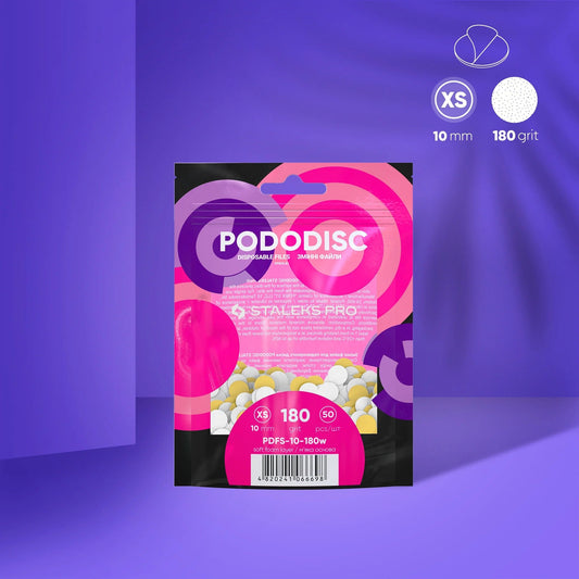 STALEKS Austauschbare Feilen Auf Einer Weichen Basis Für Pediküre-Scheibe PODODISC STALEKS PRO XS (50 Pcs) - Doriana Cosmetics GmbH
