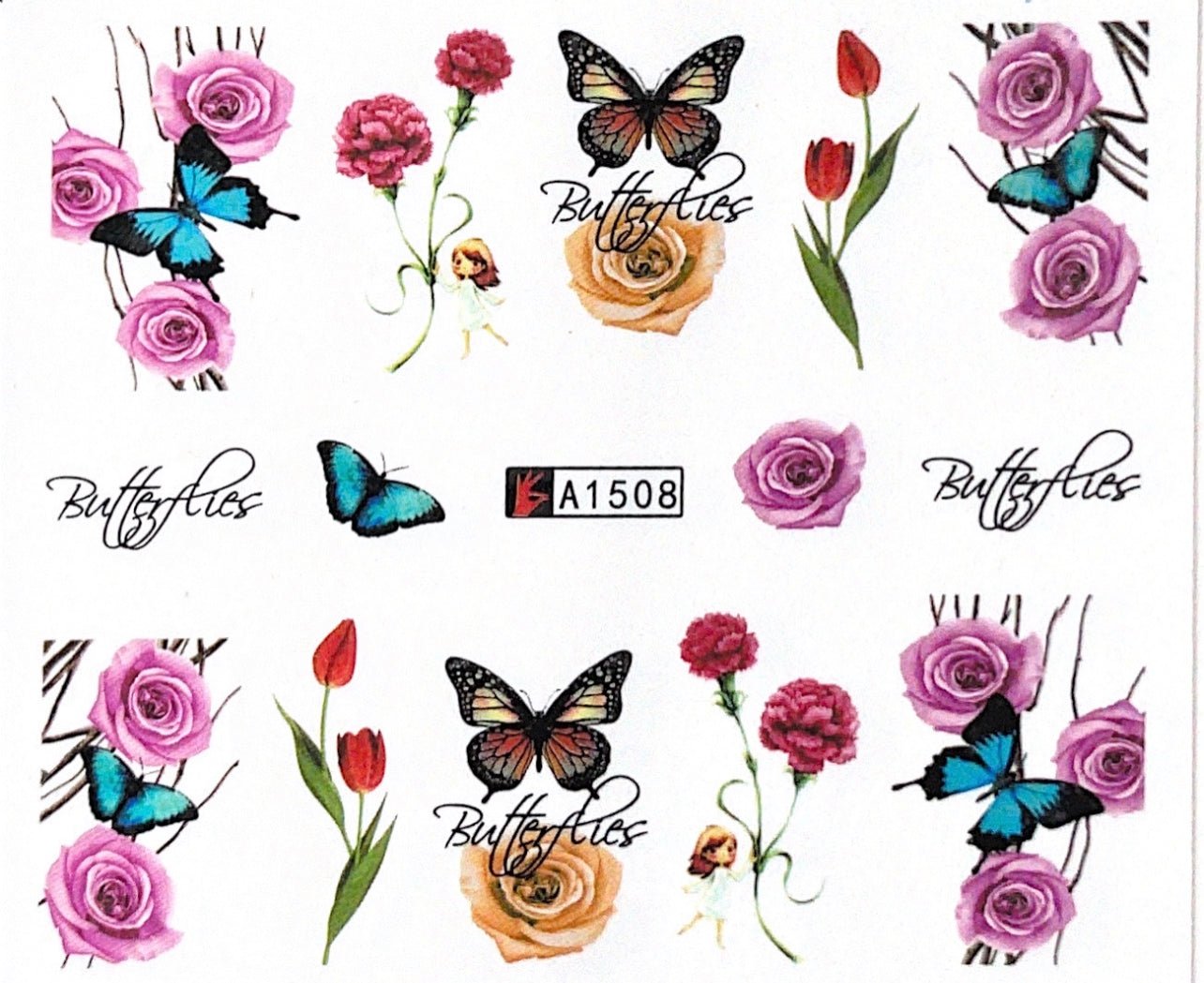 Watertransfer Sticker Flower - Doriana Cosmetics GmbH