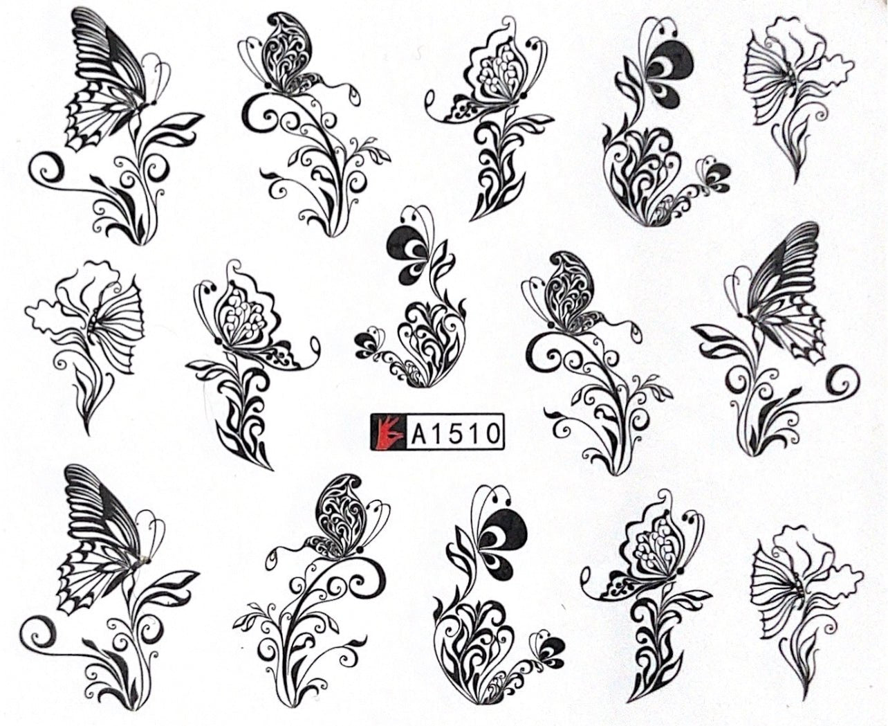 Watertransfer Sticker Flower - Doriana Cosmetics GmbH