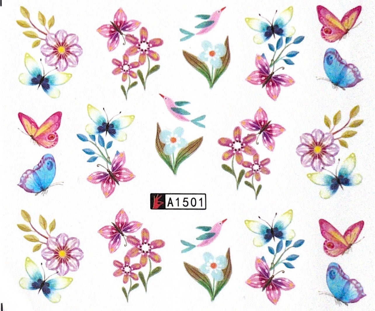 Watertransfer Sticker Flower - Doriana Cosmetics GmbH