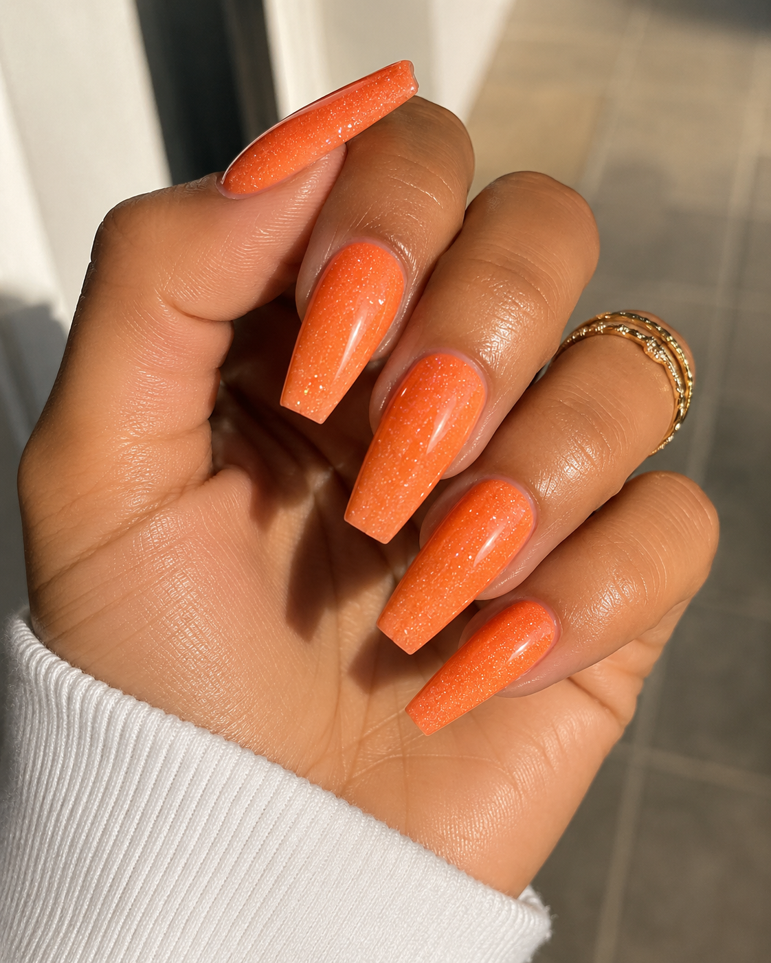 Acryl Powder ⎥ #8⎥ Orange Golden Glimmer
