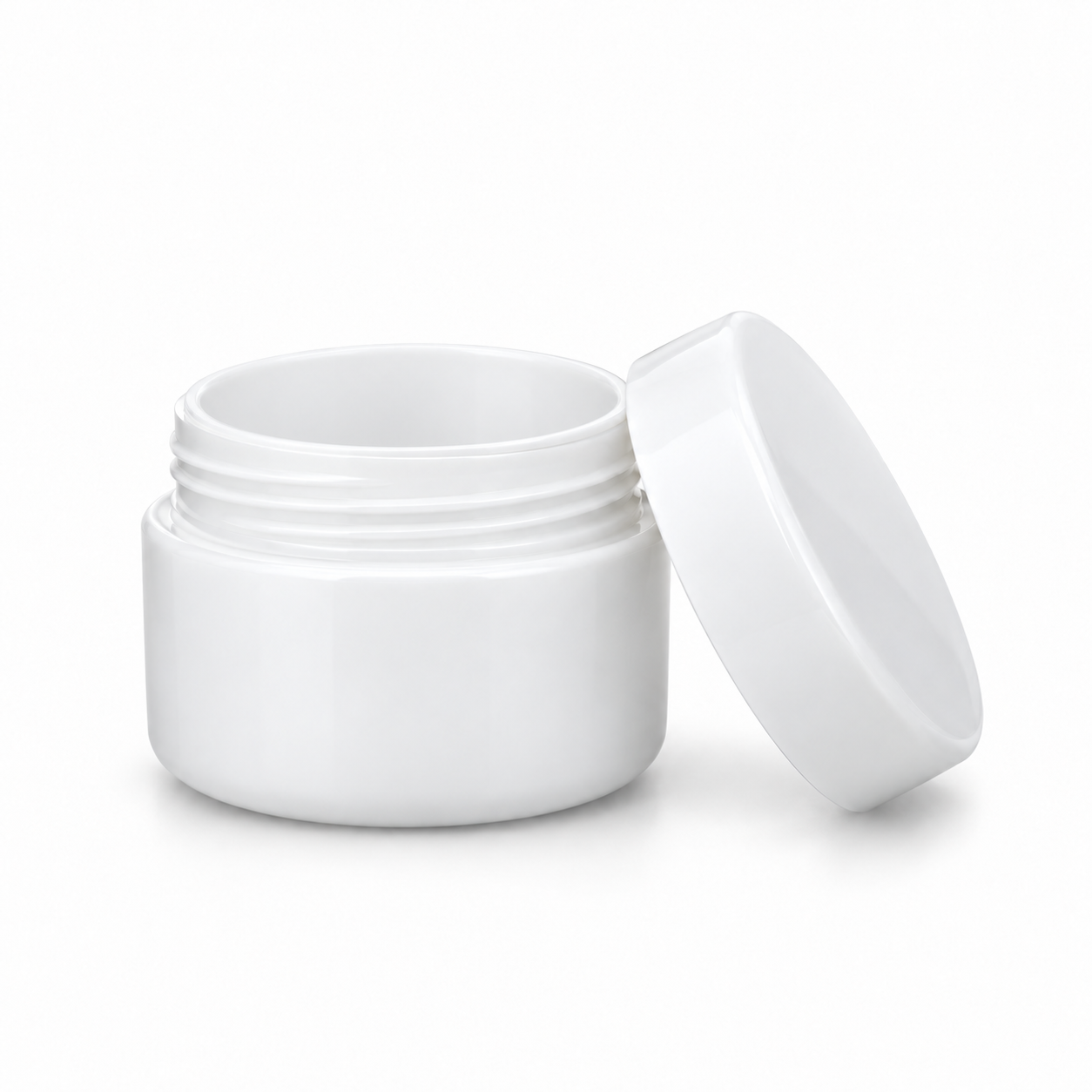 Leerer 5 ml Tiegel / Dose | Doppelwandig | Weiß