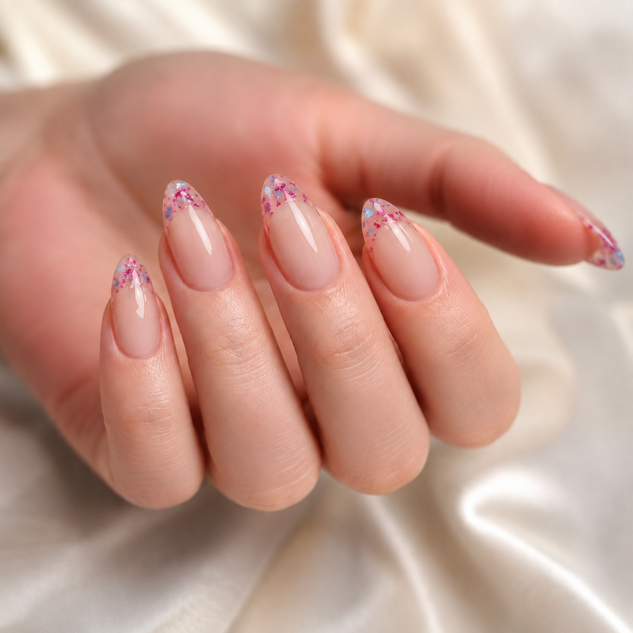 Flake Glitzer Inlays ⎥ 10er Set ⎥  Iridescent Nail Art Flakes für Glitzer-Designs, Einleger & 3D Effekte
