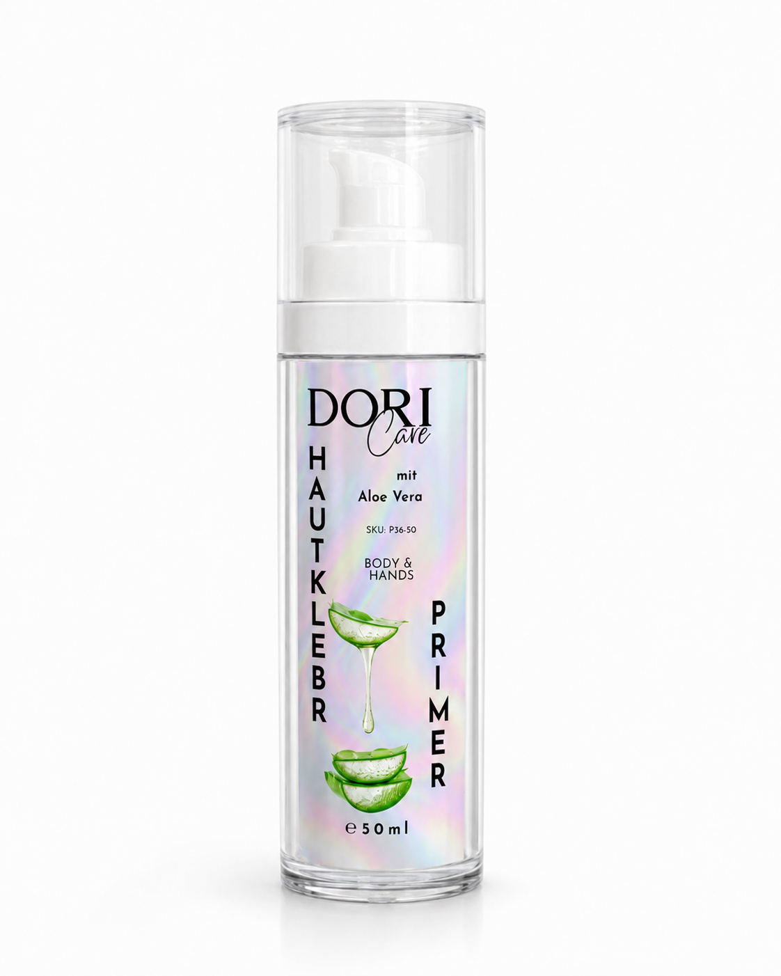 DORICare Hautkleber & Primer | Aloe Vera Pflegebasis für Bio Glitter, Cosmetic Glitter & Make-up
