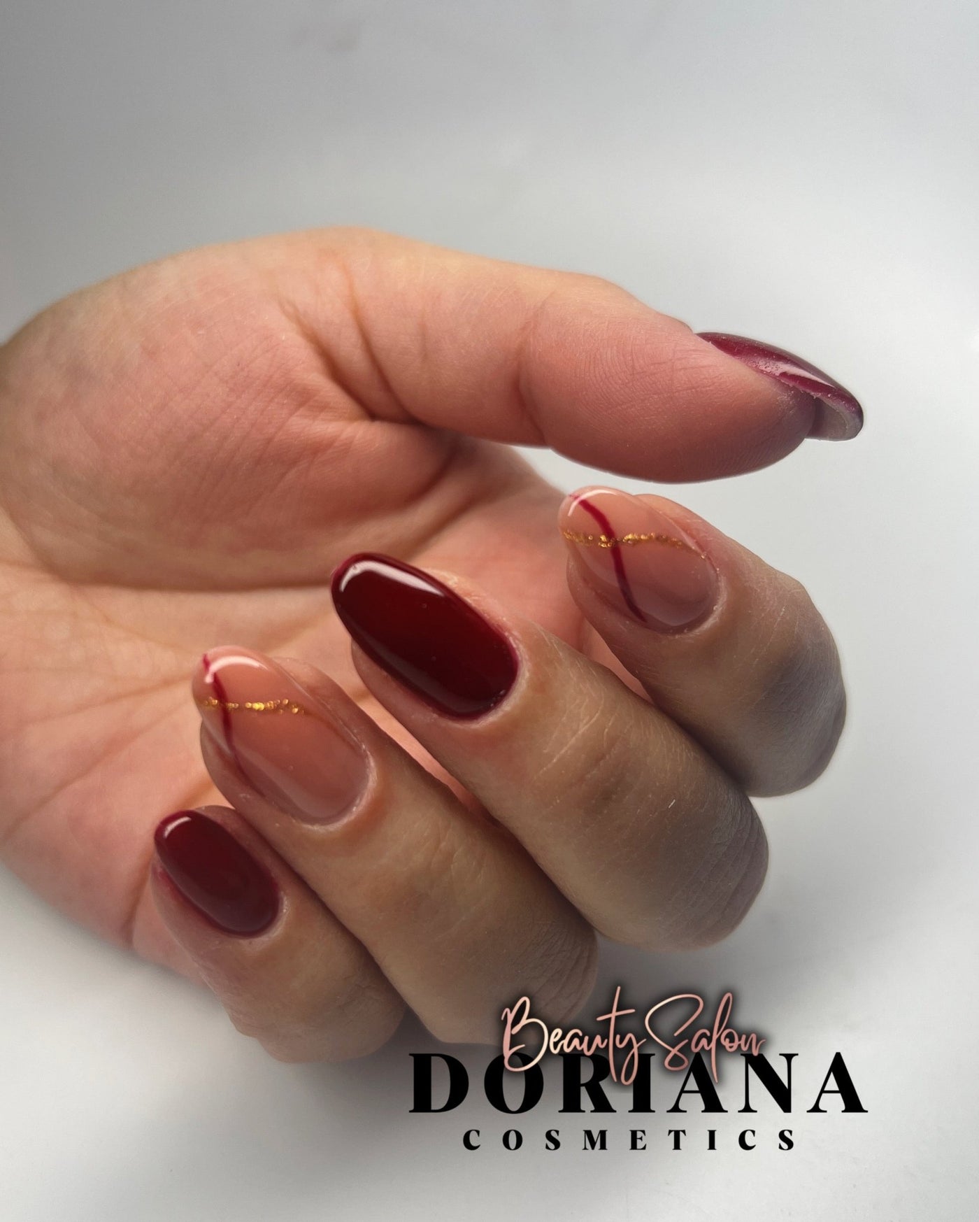 AUFFÜLLEN mit Design (Farbe / French / Ombré) der Dauerhaften Nagelmodellage mit Gel / Acryl / Polygel - Doriana Cosmetics GmbH