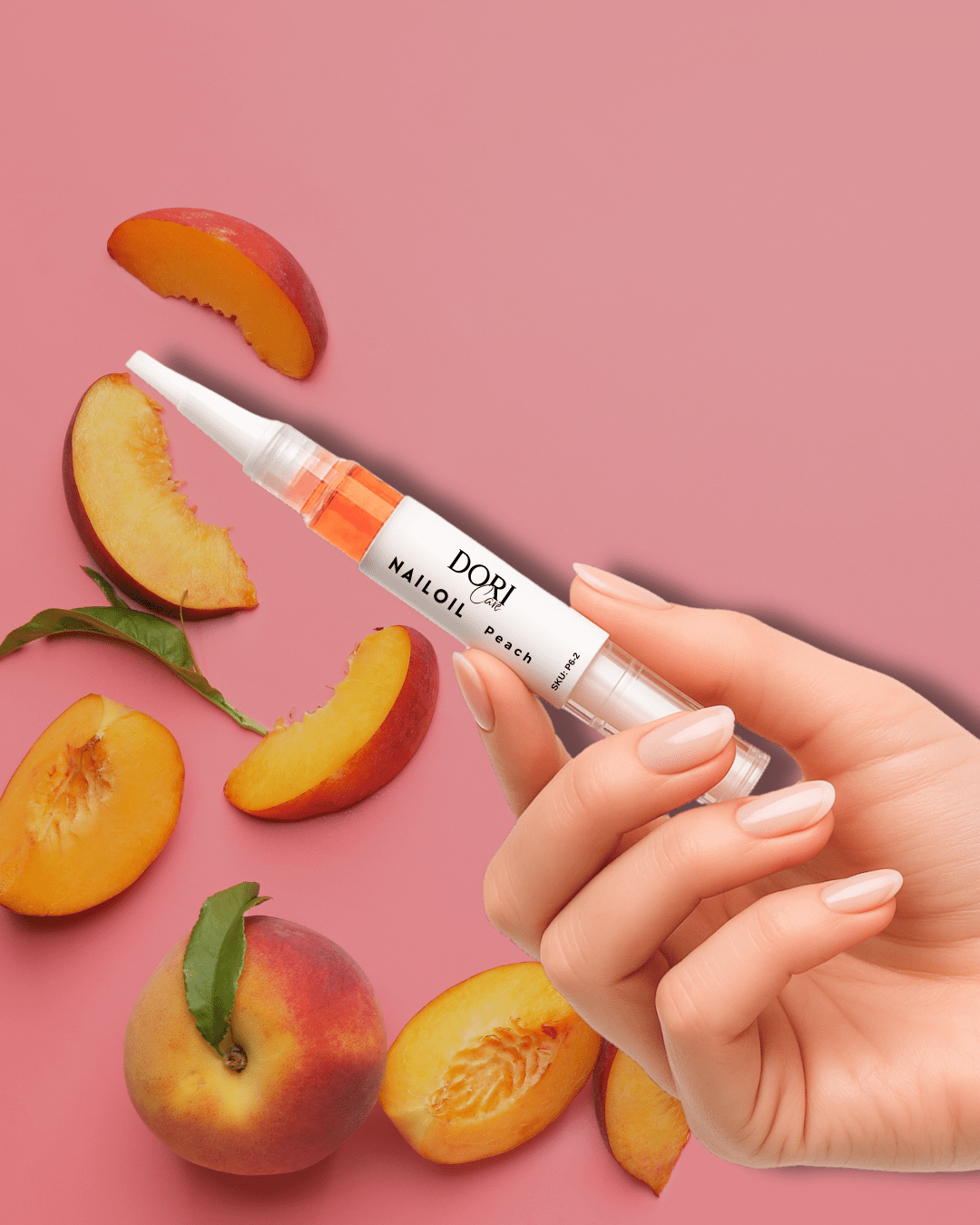 DORICare Nagelöl - Peach - mit Panthenol, Calcium und Vitamine - Doriana Cosmetics GmbH