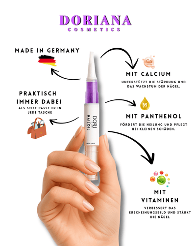 DORICare Nagelöl - Strawberry - mit Panthenol, Calcium und Vitamine - Doriana Cosmetics GmbH