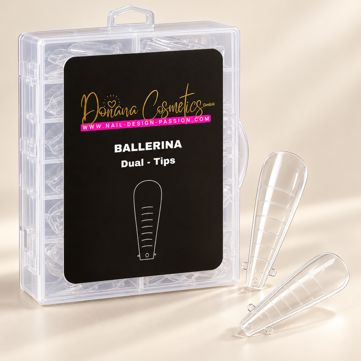 Dual Tips Ballerina – transparente Modellierformen mit Aufbewahrungsbox