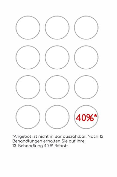 Bonuskarten / Stempelkarte für deine Beauty Dienstleistung - Doriana Cosmetics GmbH