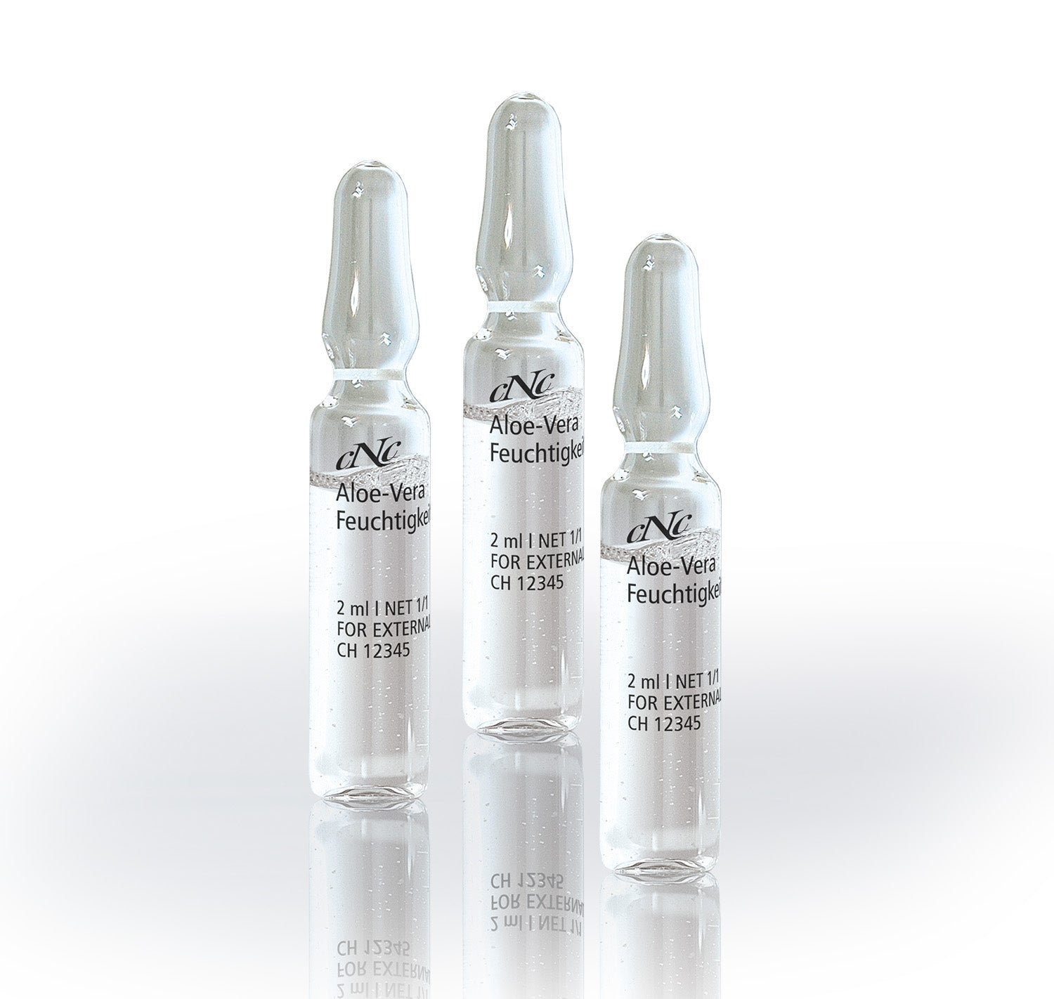 CNC Hyaluron Aloe Vera Feuchtigkeitsampulle, 10 x 2 ml - Doriana Cosmetics GmbH