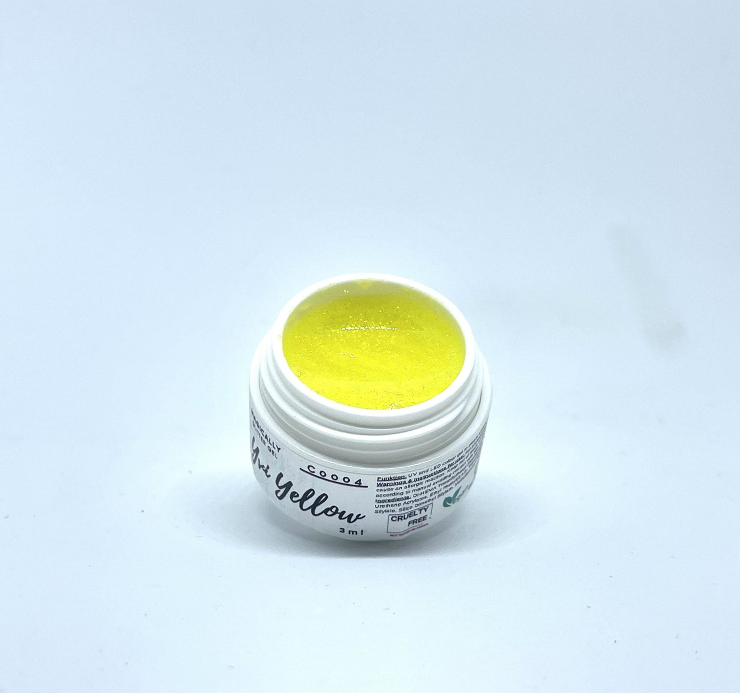 Doriana Cosmetics MAGICALLY Glittergel - Yvi Yellow Glitter (Art.-Nr.: C4), 5 ml - Doriana Cosmetics GmbH