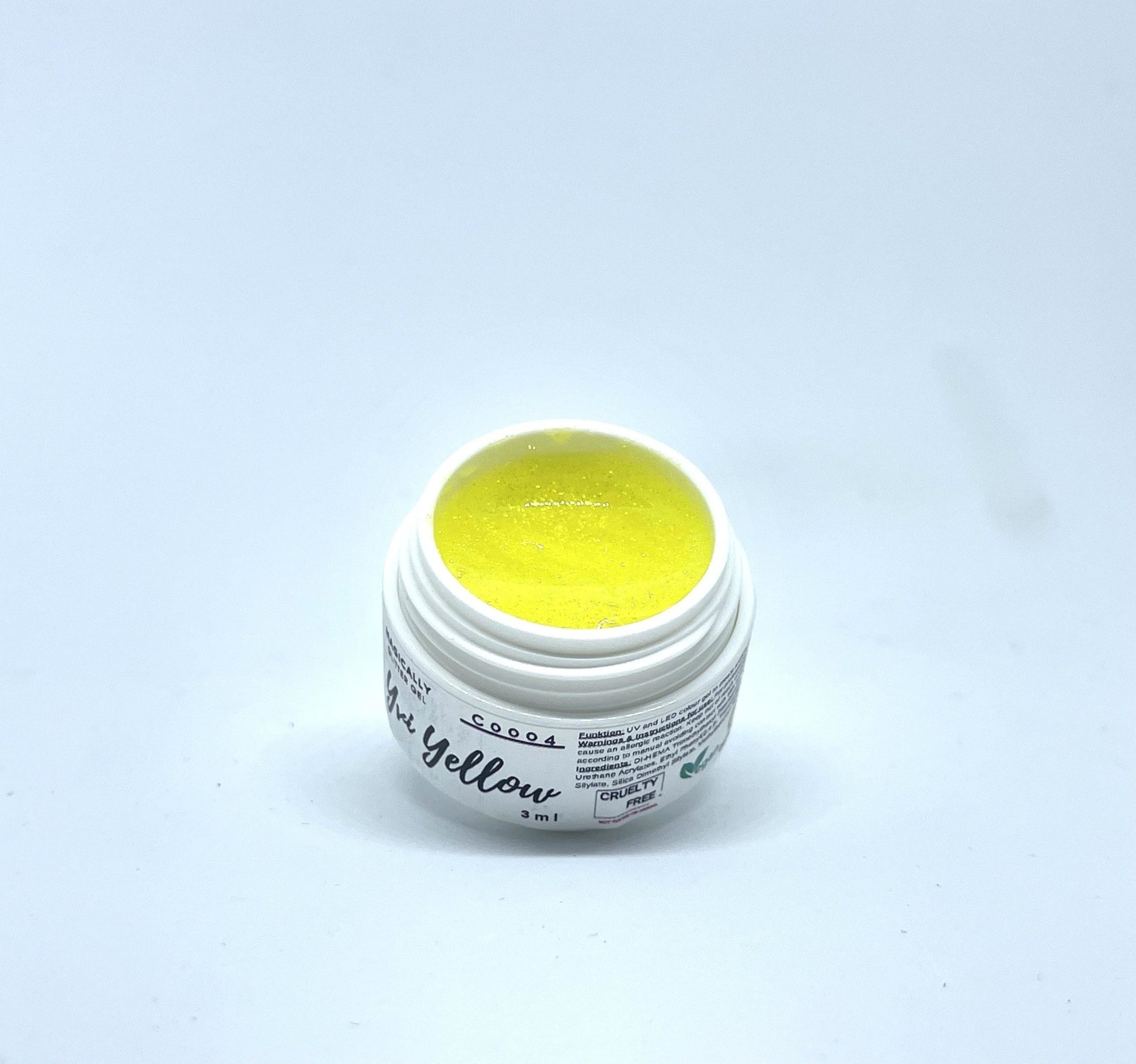 Doriana Cosmetics MAGICALLY Glittergel - Yvi Yellow Glitter (Art.-Nr.: C4), 5 ml - Doriana Cosmetics GmbH