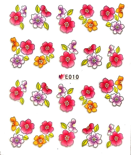 Flower Power 2 - Wattertattoo Sticker - Doriana Cosmetics GmbH