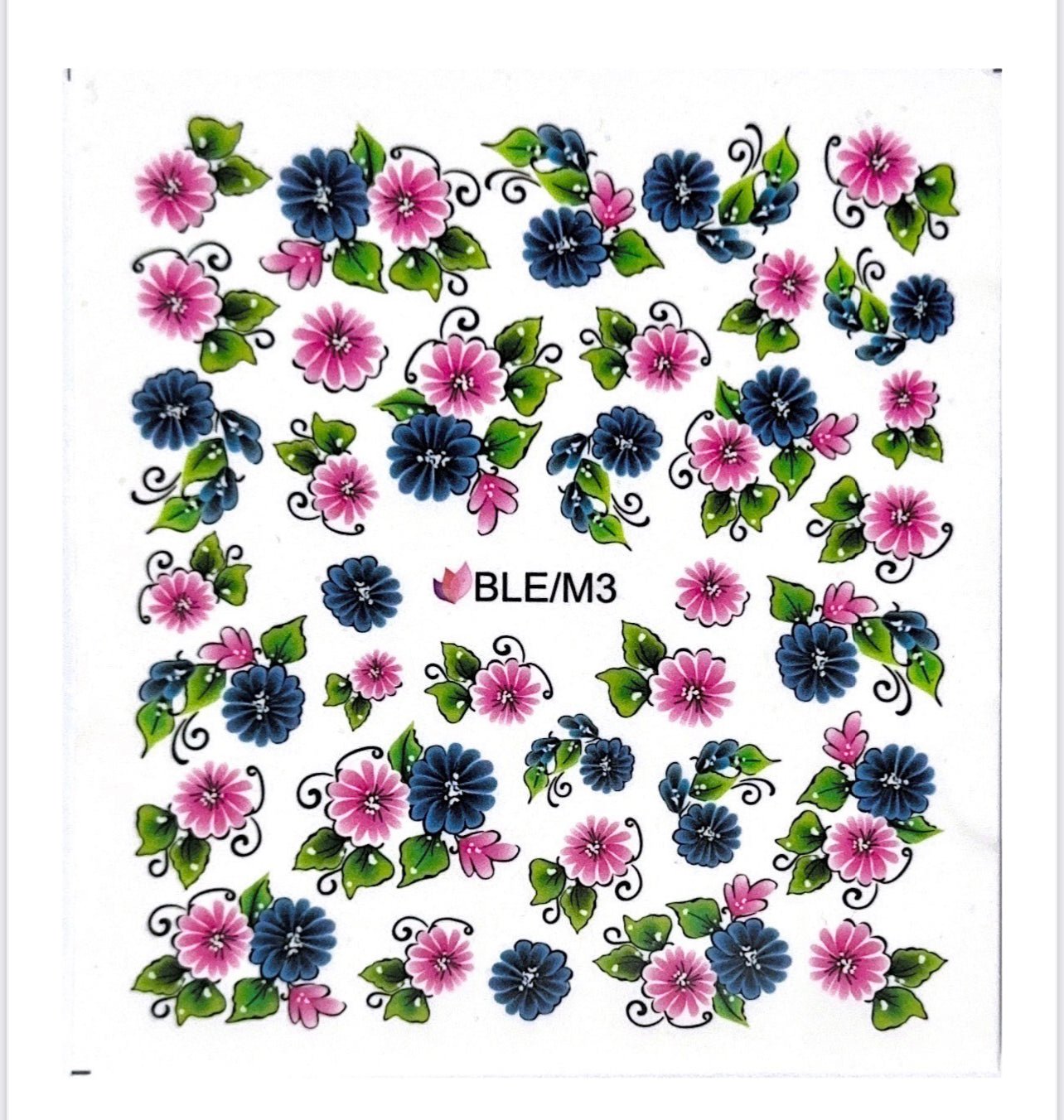 Flower Power 3 - Wattertattoo Sticker - Doriana Cosmetics GmbH