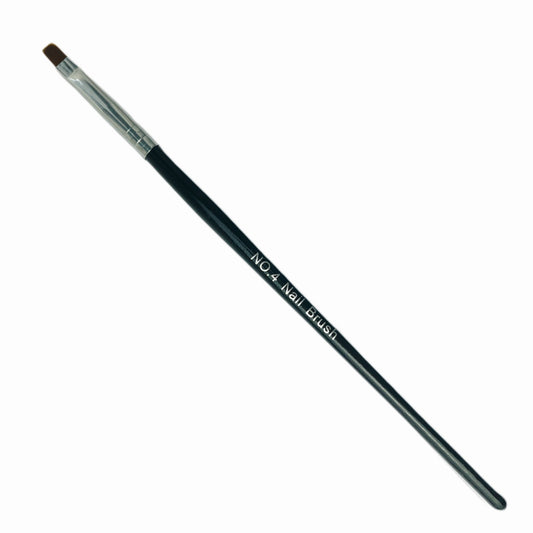 Gel Pinsel #4, Flach, Black Wood - Doriana Cosmetics GmbH