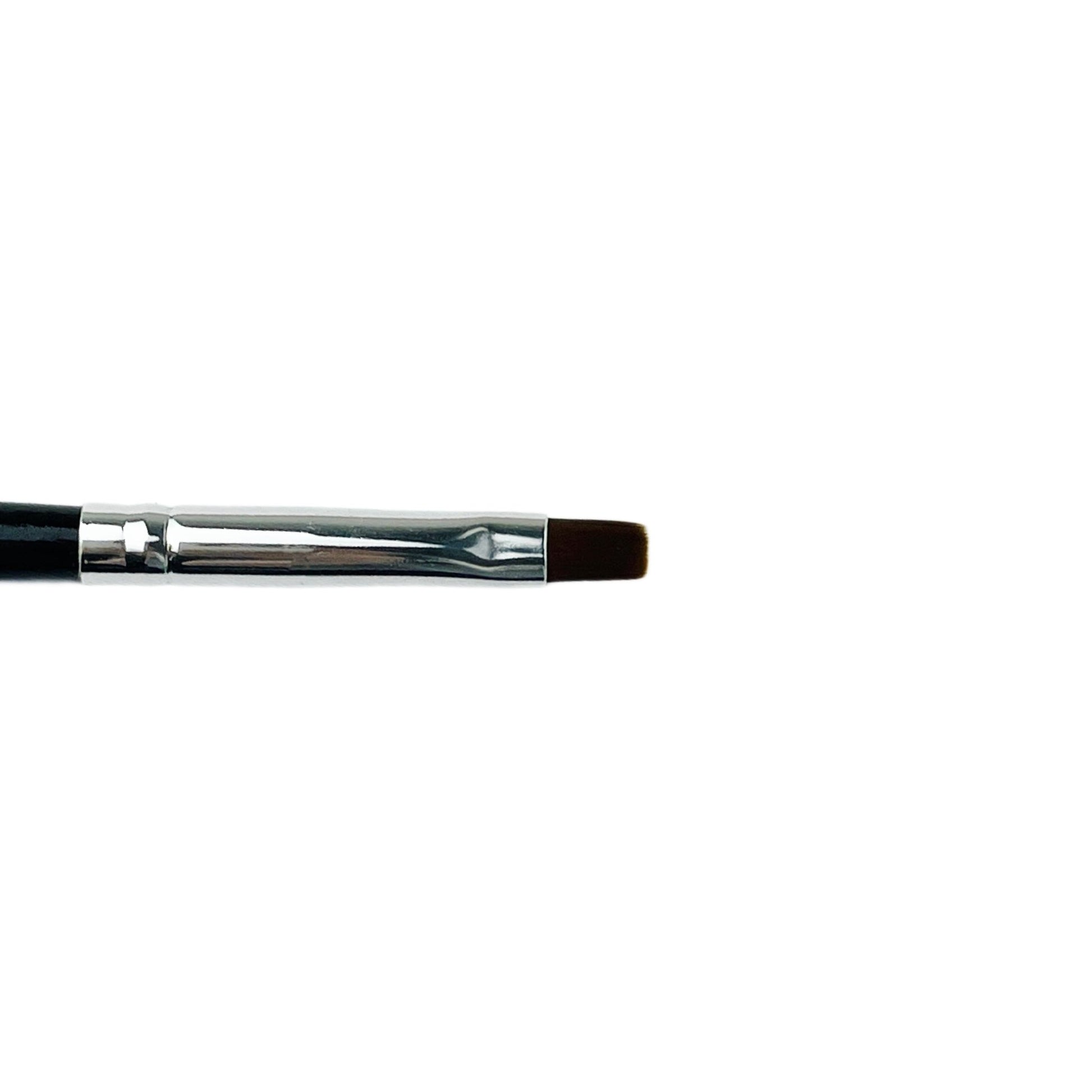 Gel Pinsel #6, Flach, Black Wood - Doriana Cosmetics GmbH
