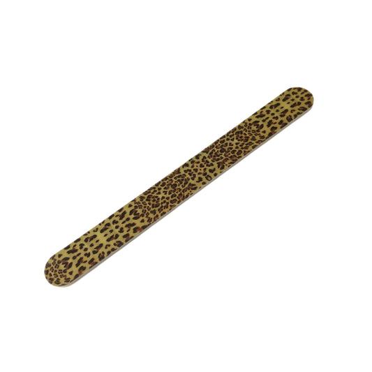Gerade Nagelfeile, Leoparden Muster, 100/180 Grit - Doriana Cosmetics GmbH