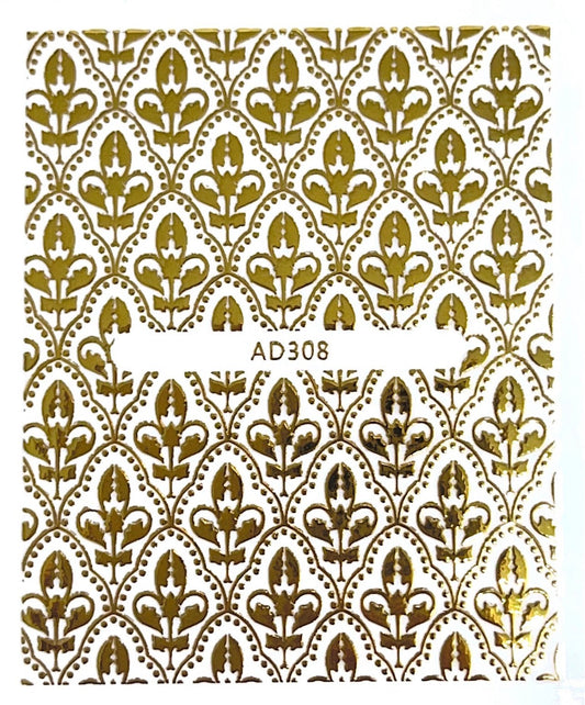 Gold Muster Sticker - Doriana Cosmetics GmbH