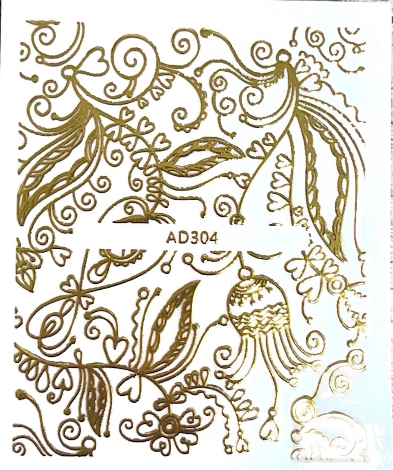 Gold Muster Sticker - Doriana Cosmetics GmbH