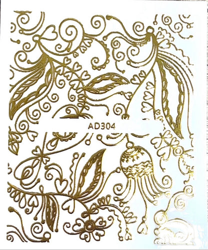 Gold Muster Sticker - Doriana Cosmetics GmbH