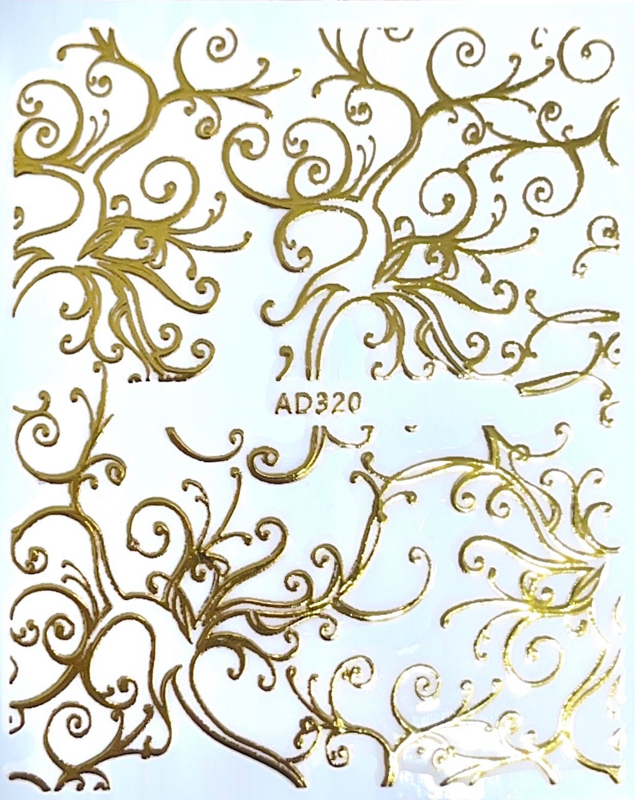 Gold Muster Sticker - Doriana Cosmetics GmbH