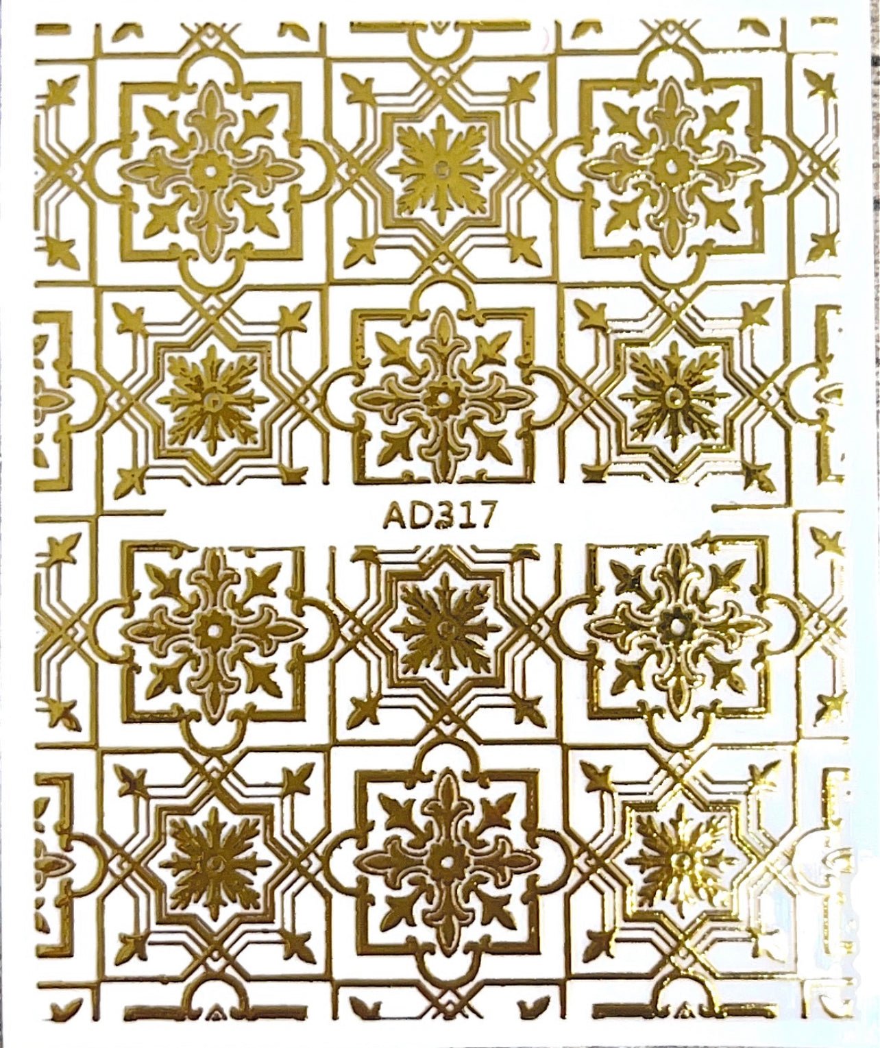 Gold Muster Sticker - Doriana Cosmetics GmbH