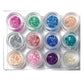 Muschelsplitter Glitzer Inlays, 12er Set, Mix 2 - Doriana Cosmetics GmbH
