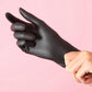 Nitril Handschuhe SCHWARZ - puderfrei (Box mit 100 Stück) - Doriana Cosmetics GmbH