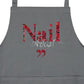 Schürze mit Tasche - Nail Artist Rote Rosen - Doriana Cosmetics GmbH