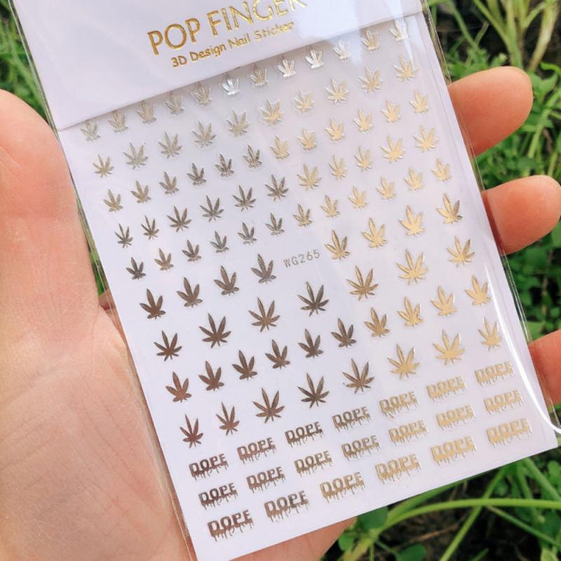 Sticker Hanfblätter - Doriana Cosmetics GmbH