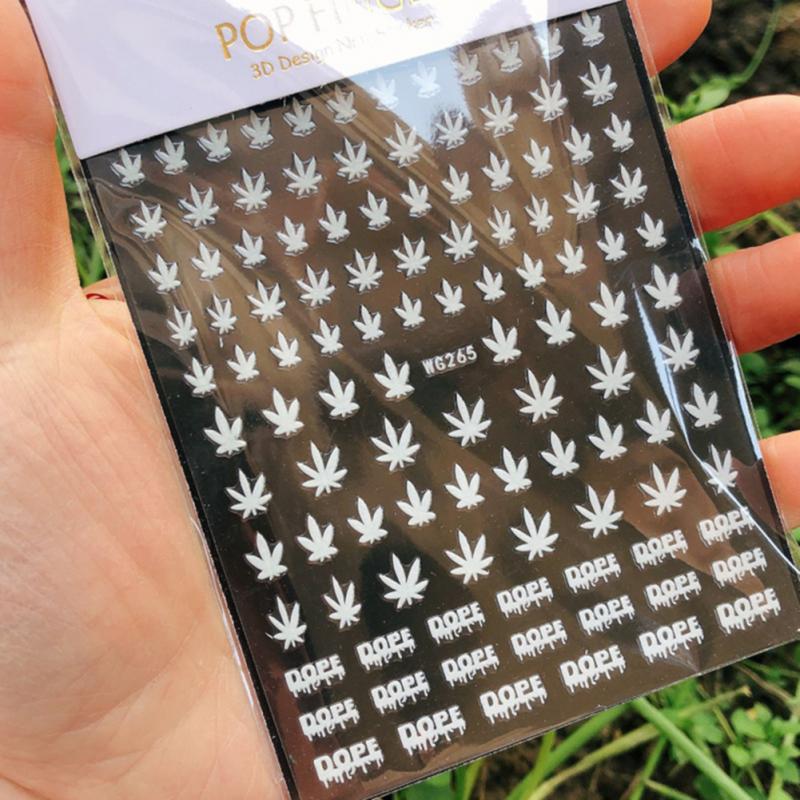 Sticker Hanfblätter - Doriana Cosmetics GmbH