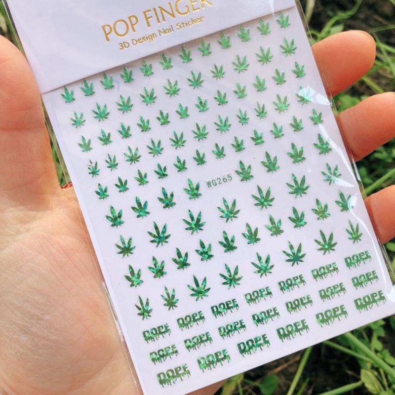 Sticker Hanfblätter - Doriana Cosmetics GmbH