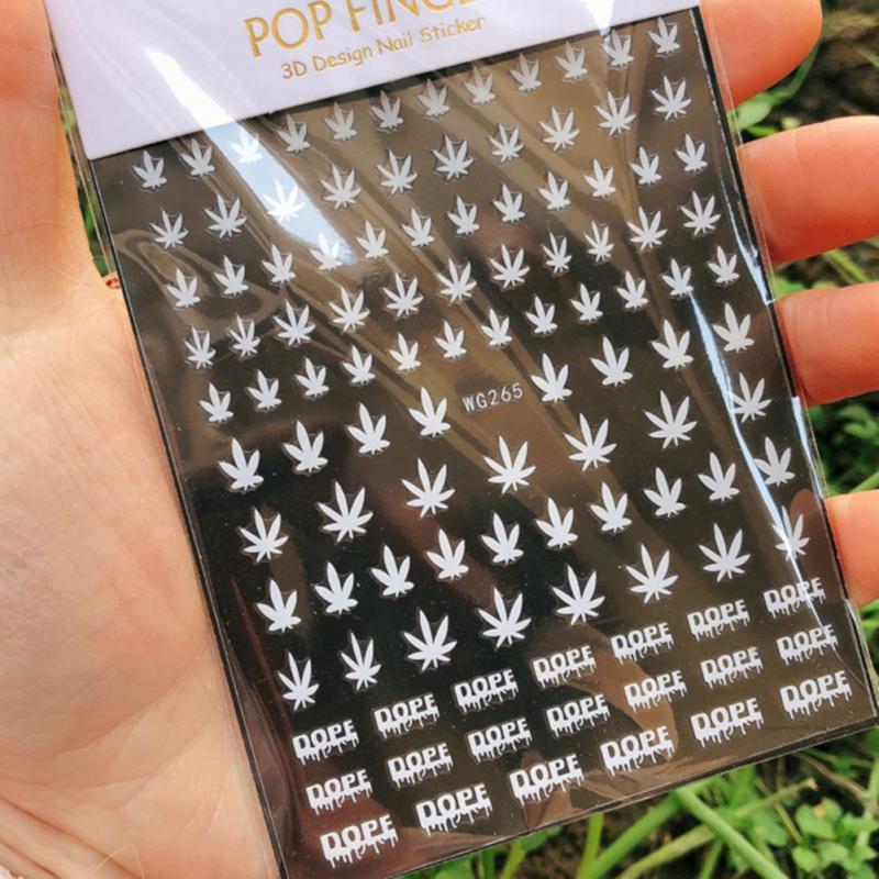 Sticker Hanfblätter - Doriana Cosmetics GmbH