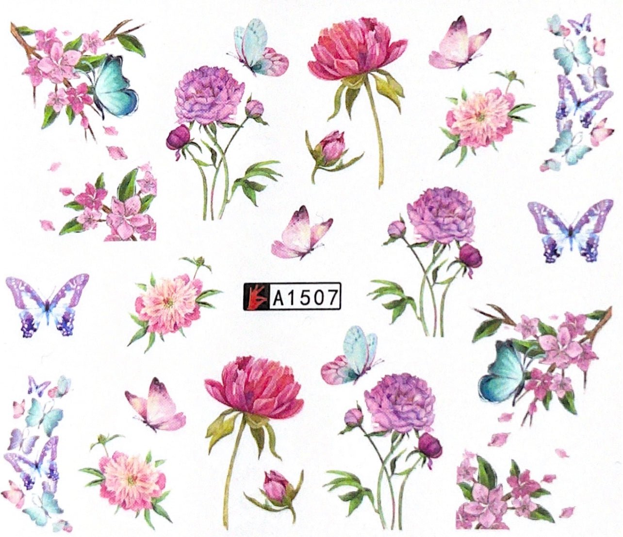 Watertransfer Sticker Flower - Doriana Cosmetics GmbH