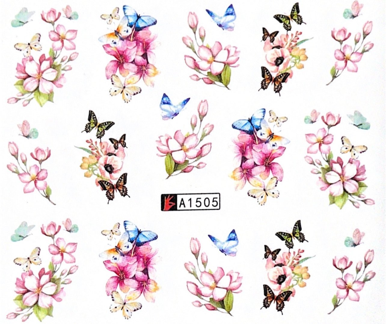 Watertransfer Sticker Flower - Doriana Cosmetics GmbH