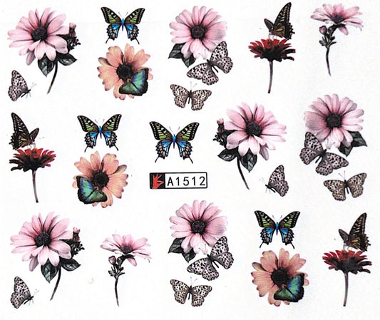 Watertransfer Sticker Flower - Doriana Cosmetics GmbH